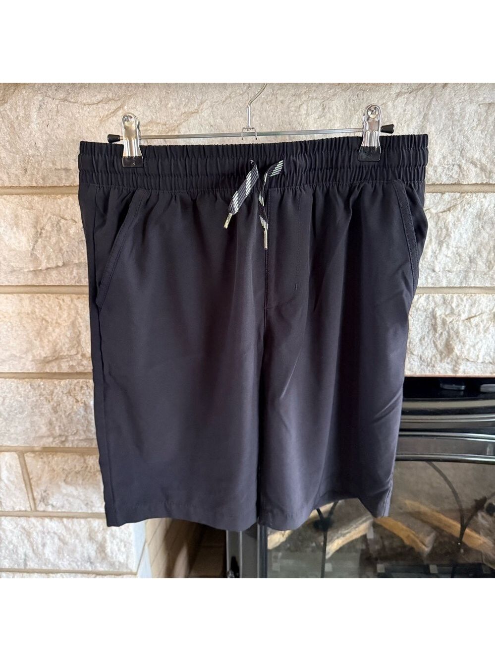Arizona Boys Husky Drawstring Shorts 14-16 Black